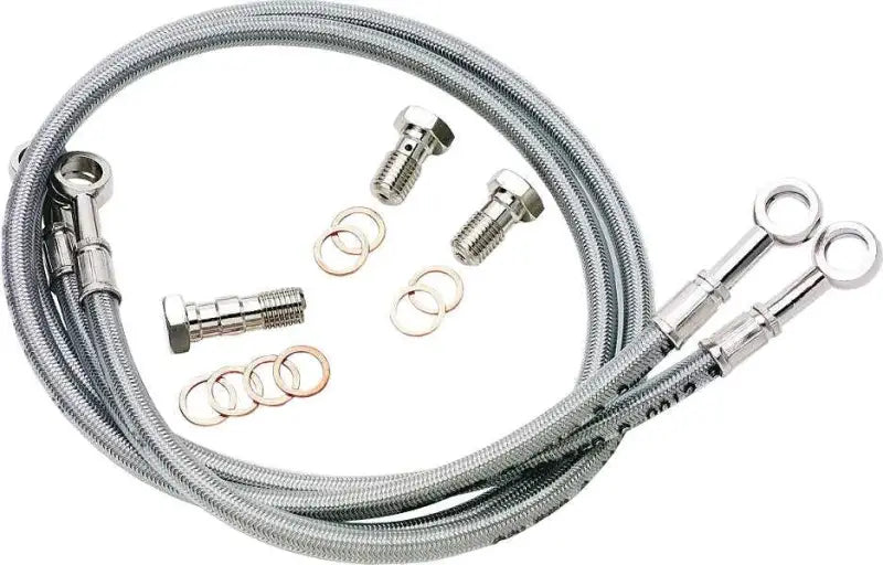GALFER FK003D689-3 Brake Line Front Silver Yamaha