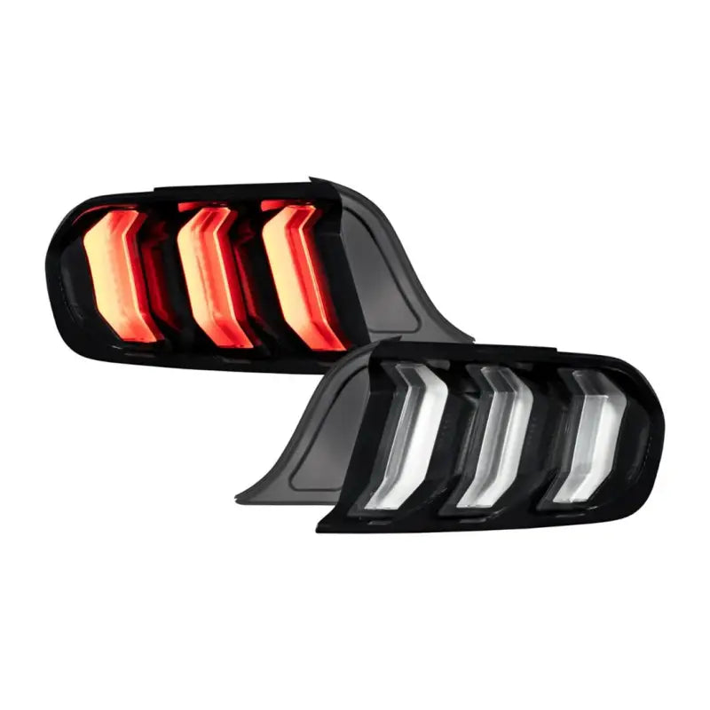 Sleek black and red FL0007 Diode Ford Mustang LED tail light covers
