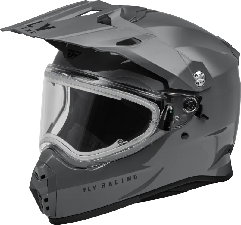 Trekker Cw Solid Helmet Elec Shld Grey Xl