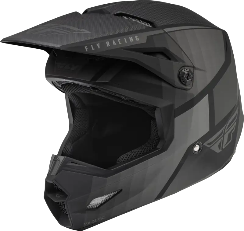 Fly Racing Fly Racing 73-8640YS Youth Kinetic Drift Helmet Matte Black/Charcoal Ys