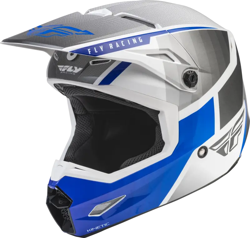 Fly Racing Fly Racing 73-8641S Kinetic Drift Helmet Blue/Charcoal/White Sm