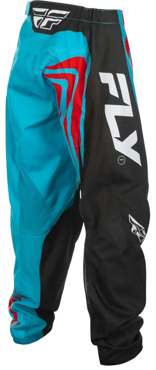 FLY RACING Youth F 16 Pants C378-23126 in Cyan/Black/Red - Size 26 - FLY RACING