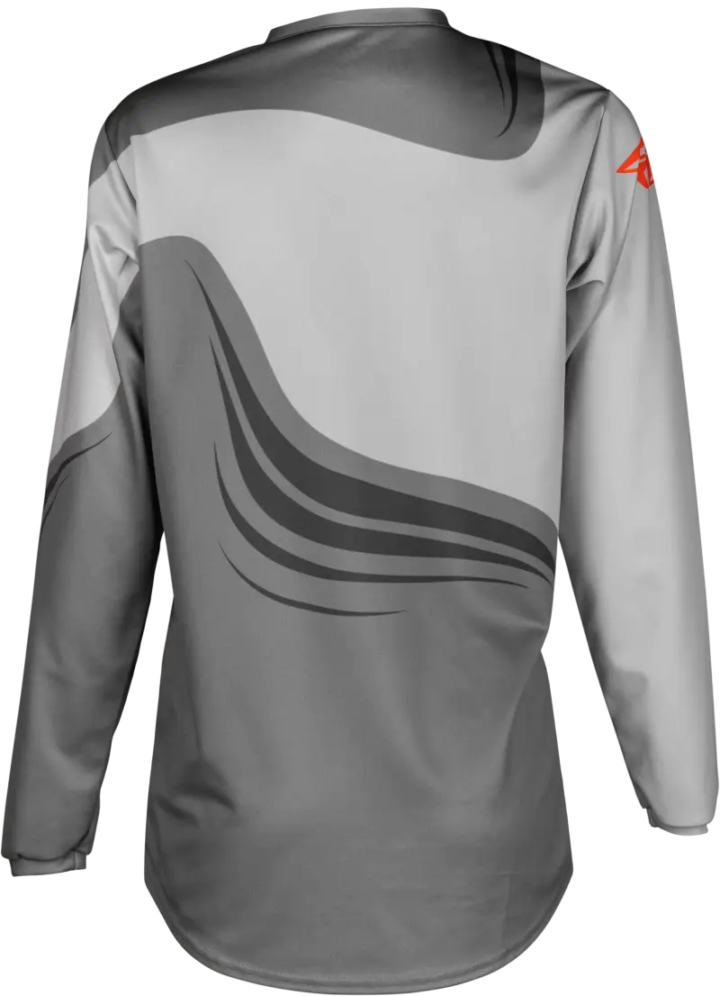 FLY RACING Youth F 16 Performance Jersey in Grey and Orange - Size YXL - FLY RACING