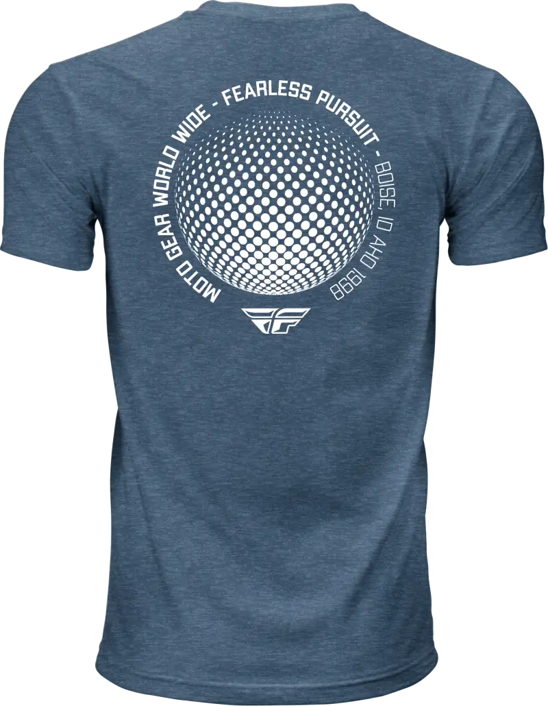 Fly Worldwide Tee Blue Sm - FLY RACING