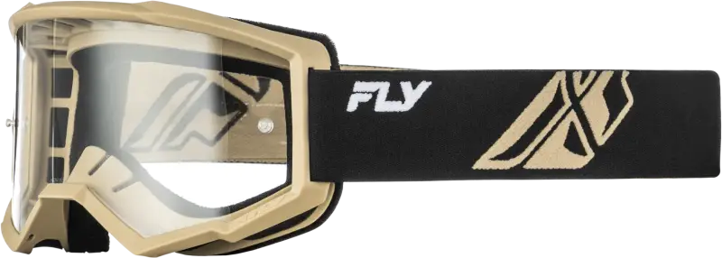 Focus Goggle Black/Khaki W/ Clear Lens - FLY RACING