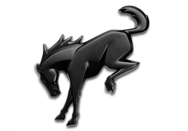 Ford Racing Bronco Rear Emblem - Matte Black - Exterior Styling