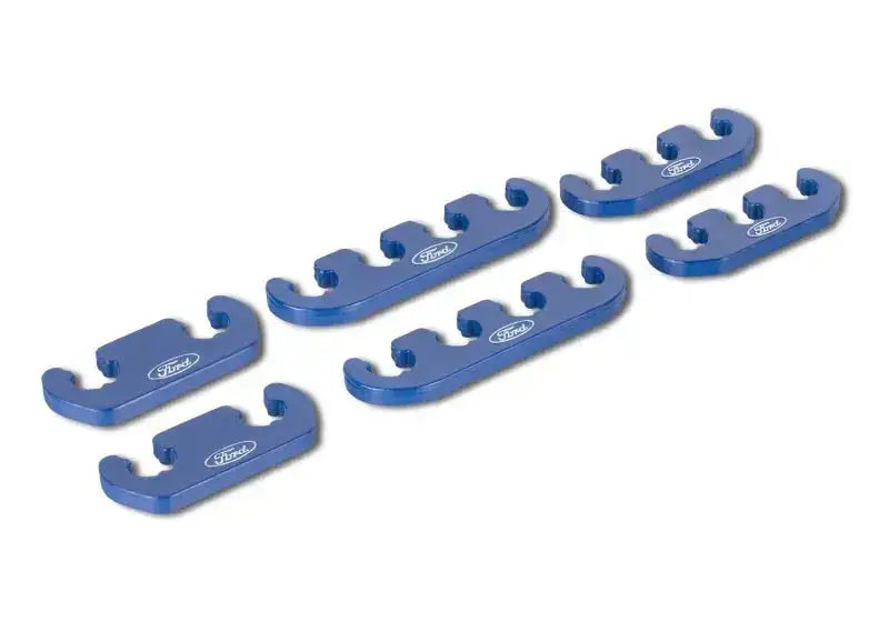 Ford Racing Wire Dividers 4 to 3 2 - Blue w/ White Logo - Engine Components