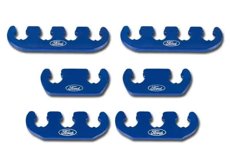 Ford Racing Wire Dividers 4 to 3 2 - Blue w/ White Logo - Engine Components