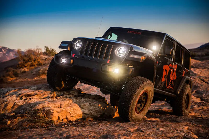 Fox 18-Up Jeep JL / 20-Up Gladiator 2.0 Factory Series Gen2 2.0in. Trvl 10in Ext Front Bump Stop IFP - Truck &