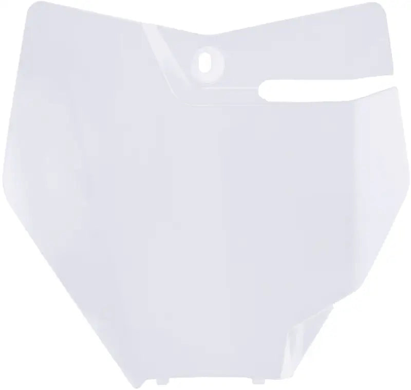 Front Number Plate White - Powersports