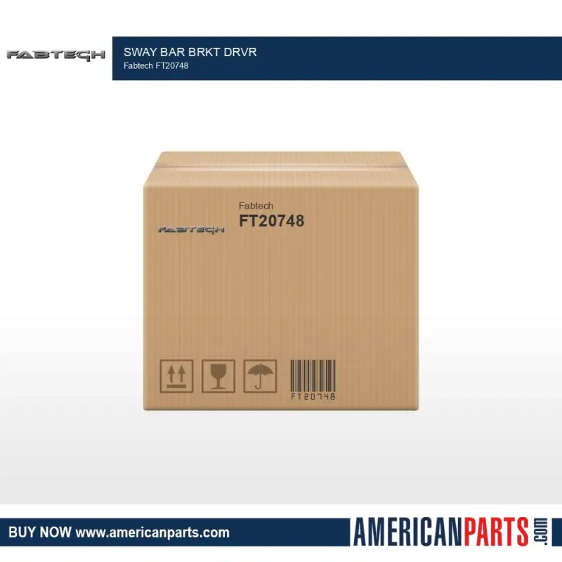 Cardboard shipping box for FT20748 Fabtech Sway Bar Brkt Drvr, ideal for Fabtech sway bar installation