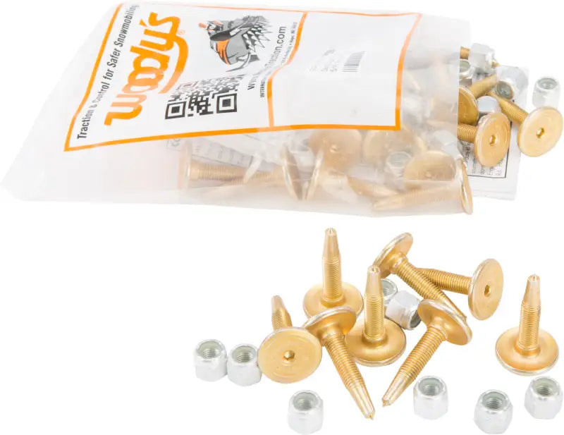 Gold Digger Carbide traction screws with silver nuts for gold digger carbide projects