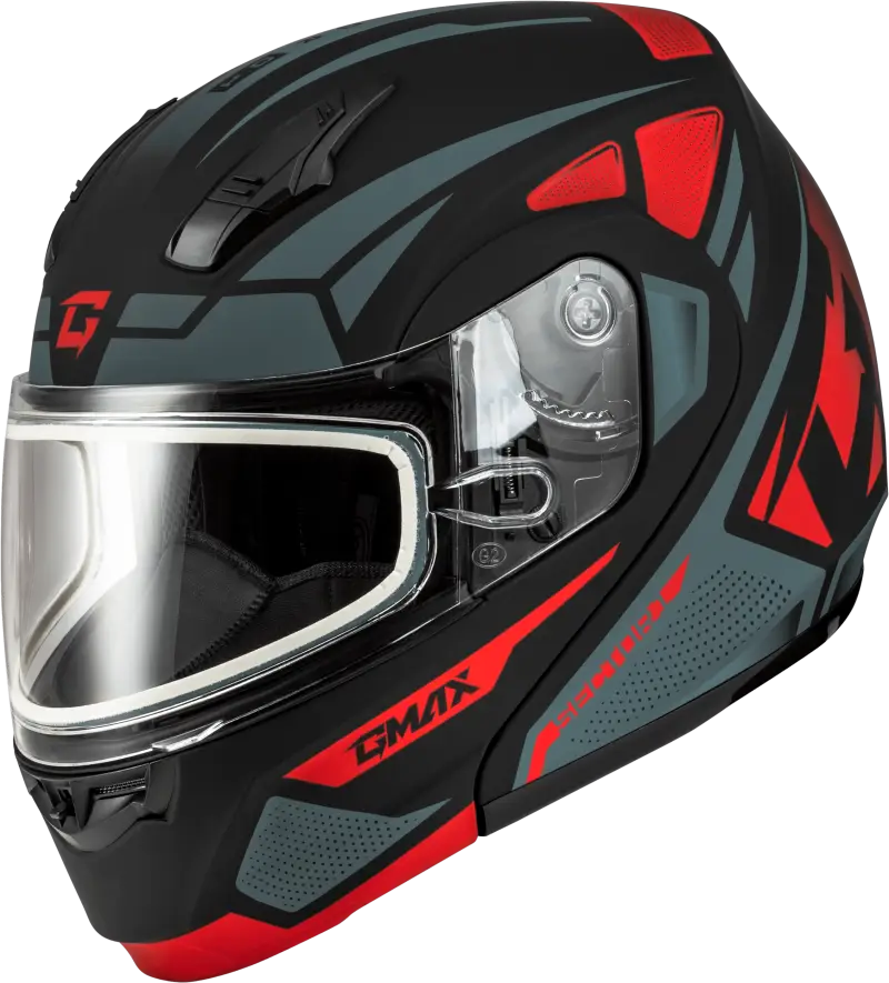 Md-04S Sector Snow Helmet Black/Red 3X