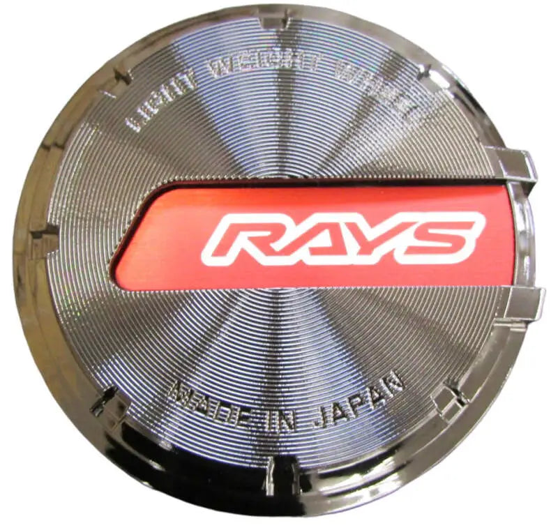 Gram Lights GL Center Cap - Black-Chrome/Red (57DR / 57CR) - Wheel and Tire Accessories