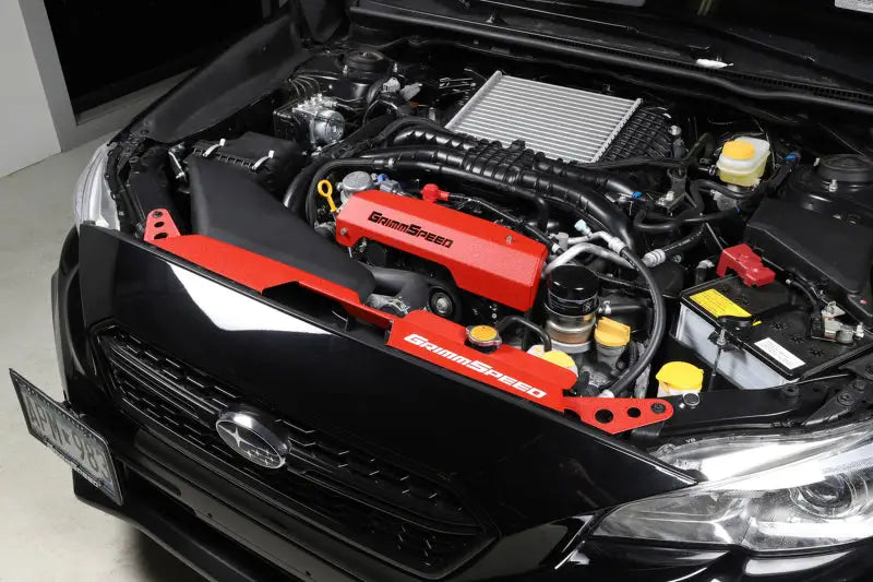 GrimmSpeed 15 + Subaru WRX/STI Radiator Shroud - Red - Truck & Automotive