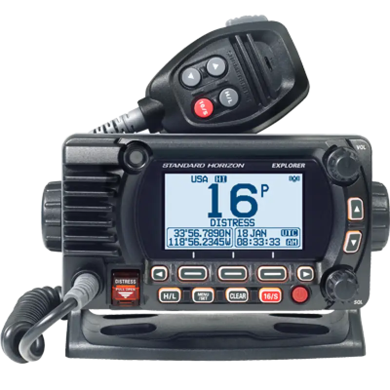 GX1800GB Standard Vhf Optional2Nd Station W/Gps Blk - Radio