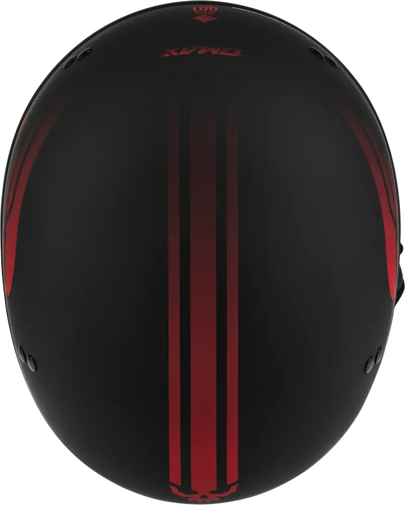 Black matte HH-65 Retribution Helmet with red stripes for the H16511326 Hh 65 Retribution Helmet