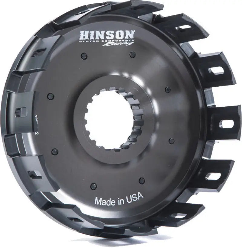 Black Hinson Racing clutch basket H213 Hinson billet for YFZ450 04-06 vehicle