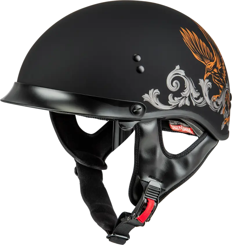 Black corvus helmet with eagle design for the HH-65 Corvus Helmet H96510947 XL