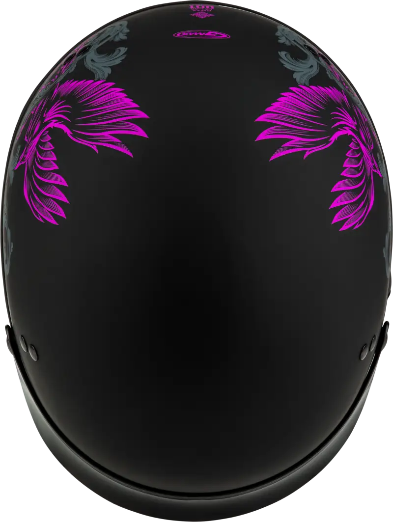 H96510963 Hh 65 Corvus Helmet W/Peak Matte Black/Purple/Grey Xs - HH-65