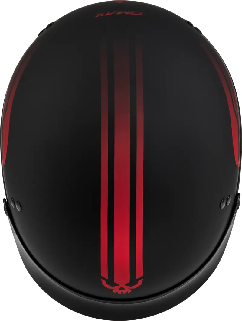 H96511325 Hh 65 Retribution Helmet W/Peak Matte Black/Red Md - HH-65