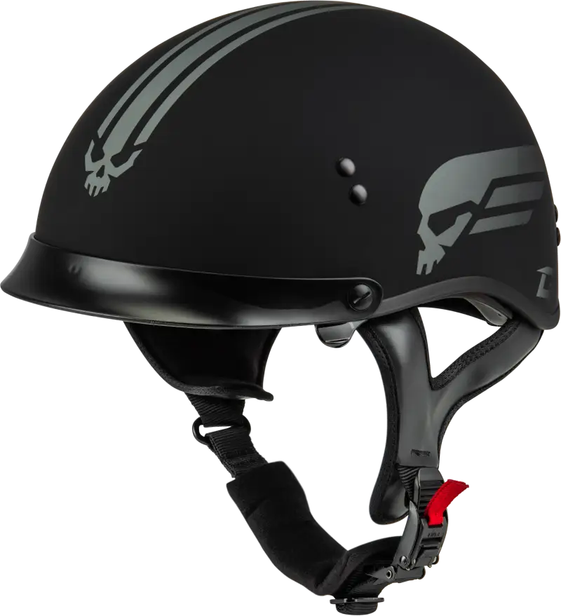 H96511818 Hh 65 Retribution Helmet W/Peak Matte Black/Silver 2x - HH-65
