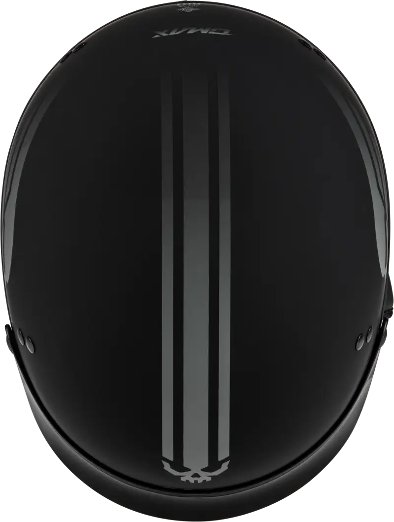 H96511818 Hh 65 Retribution Helmet W/Peak Matte Black/Silver 2x - HH-65
