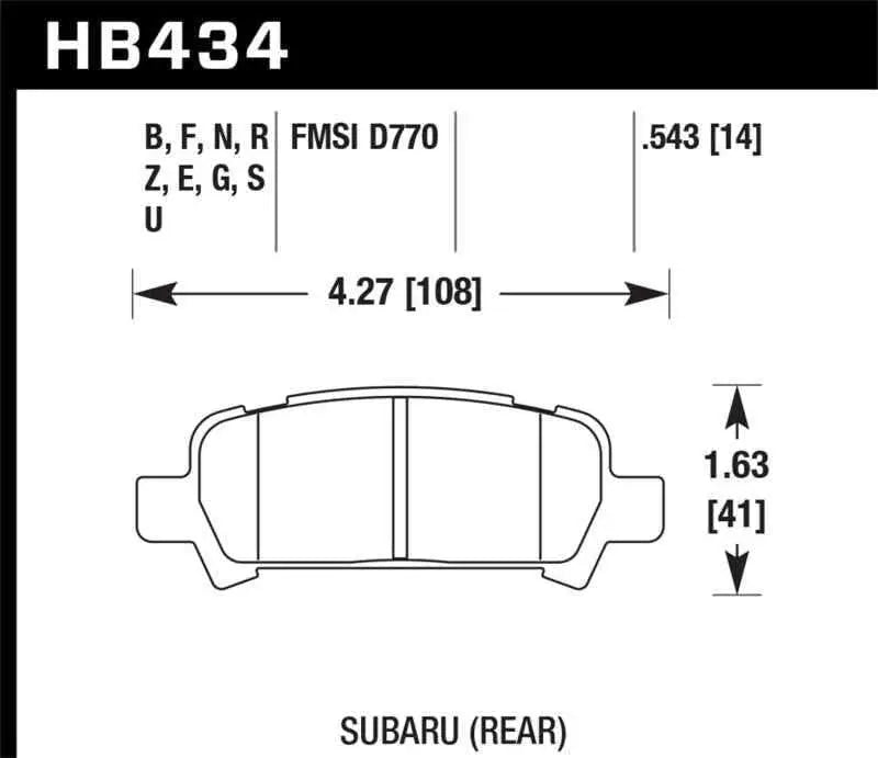Hawk Performance HB434F.543