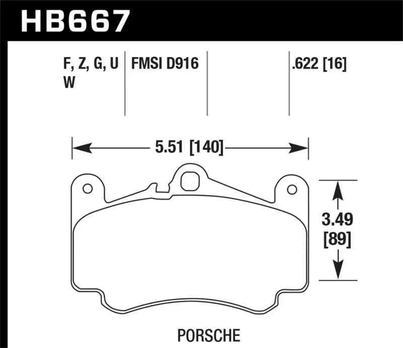 Hawk Performance HB667F.622