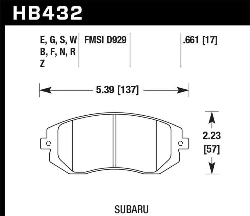 Hawk Performance HB432N.661