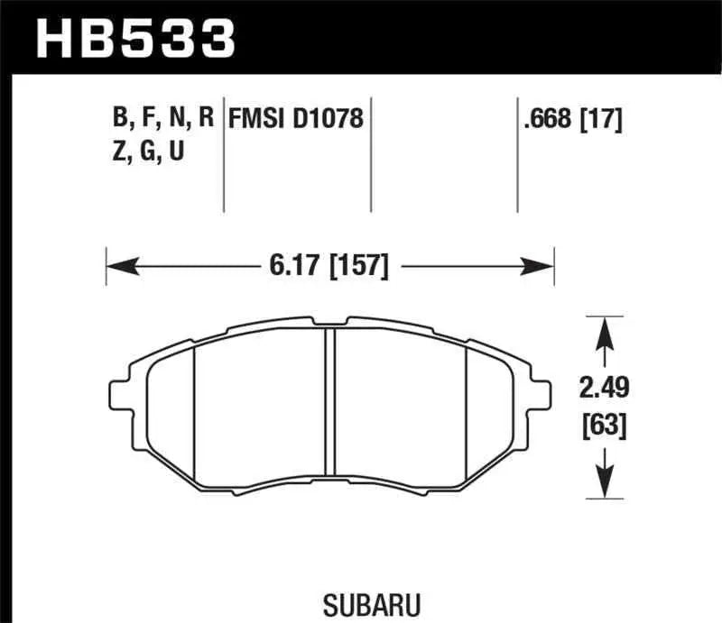 Hawk Performance HB533N.668