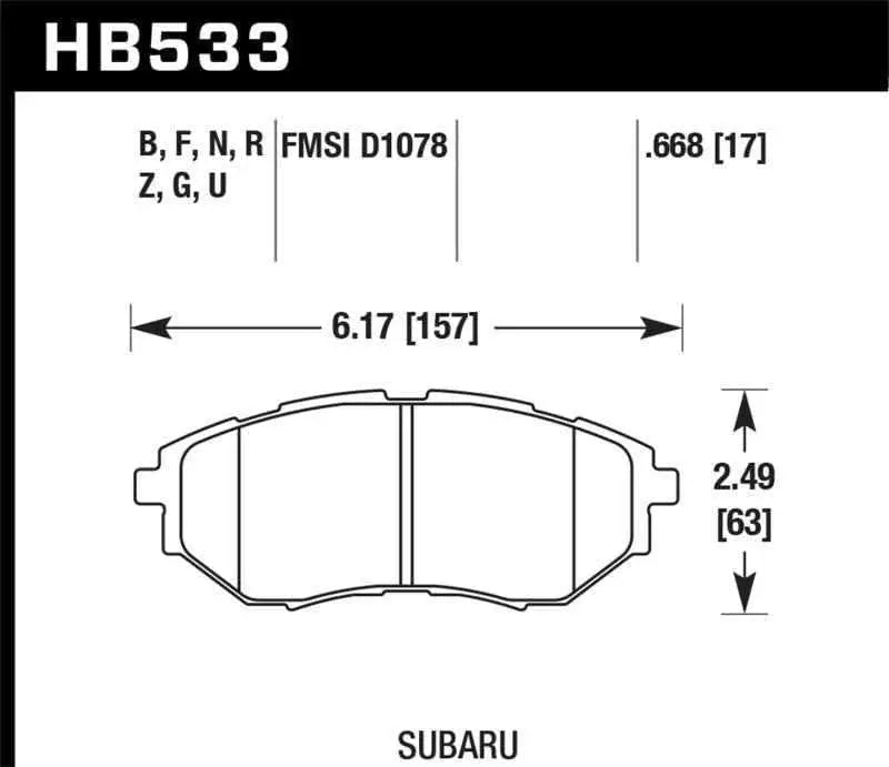 Hawk Performance HB533N.668