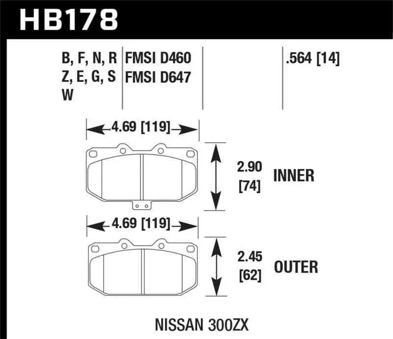 Hawk Performance HB178N.564