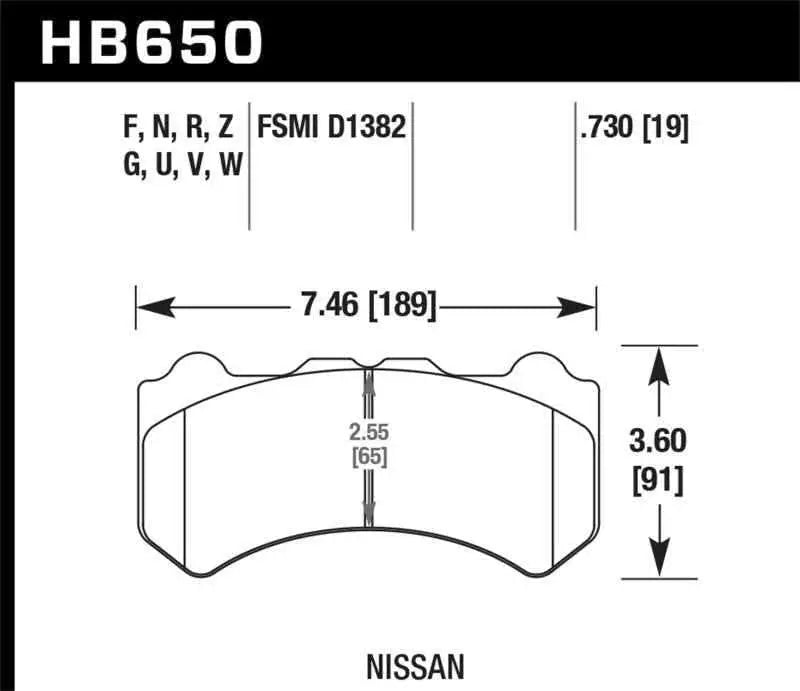 Hawk Performance HB650N.730
