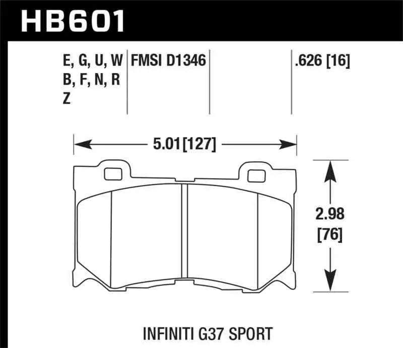 Hawk Performance HB601G.626