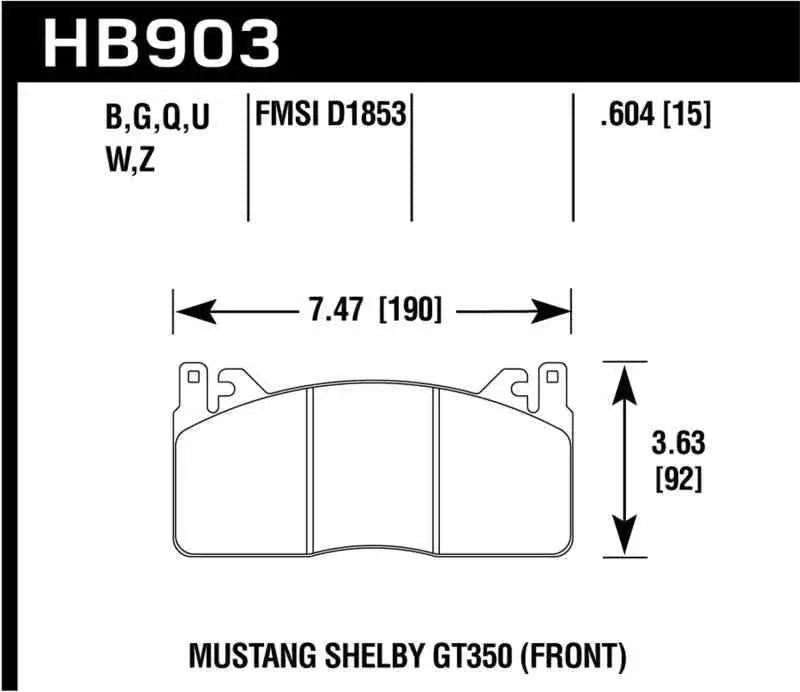 Hawk Performance HB903B.604