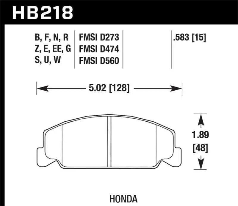 Hawk Performance HB218N.583