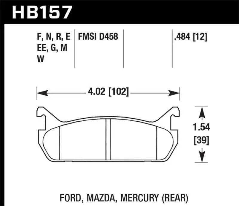 Hawk Performance HB157F.484