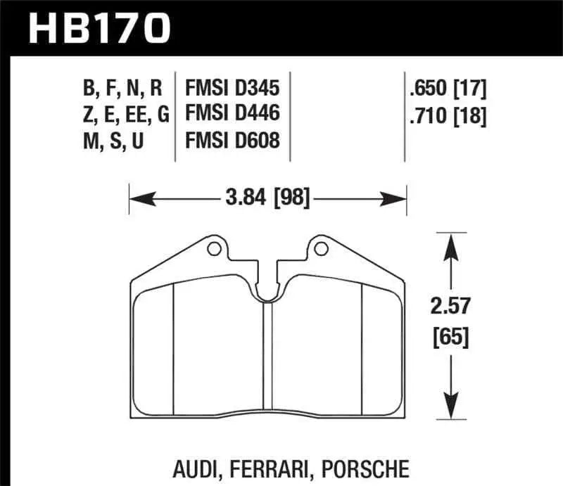 Hawk Performance HB170B.650