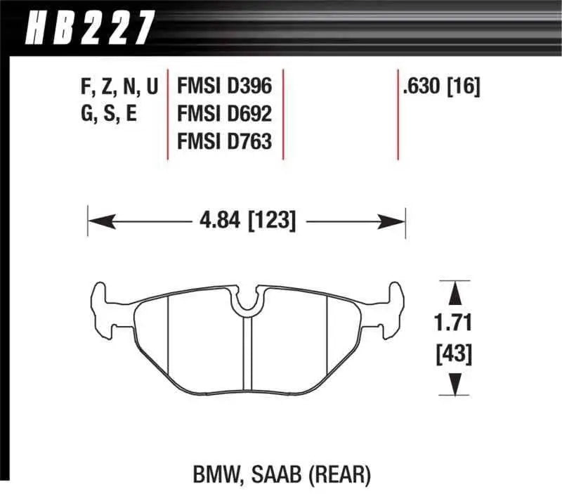 Hawk Performance HB227G.630