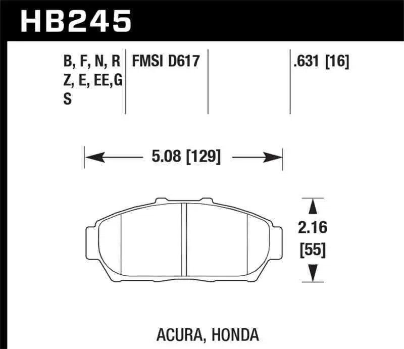 Hawk Performance HB245F.631
