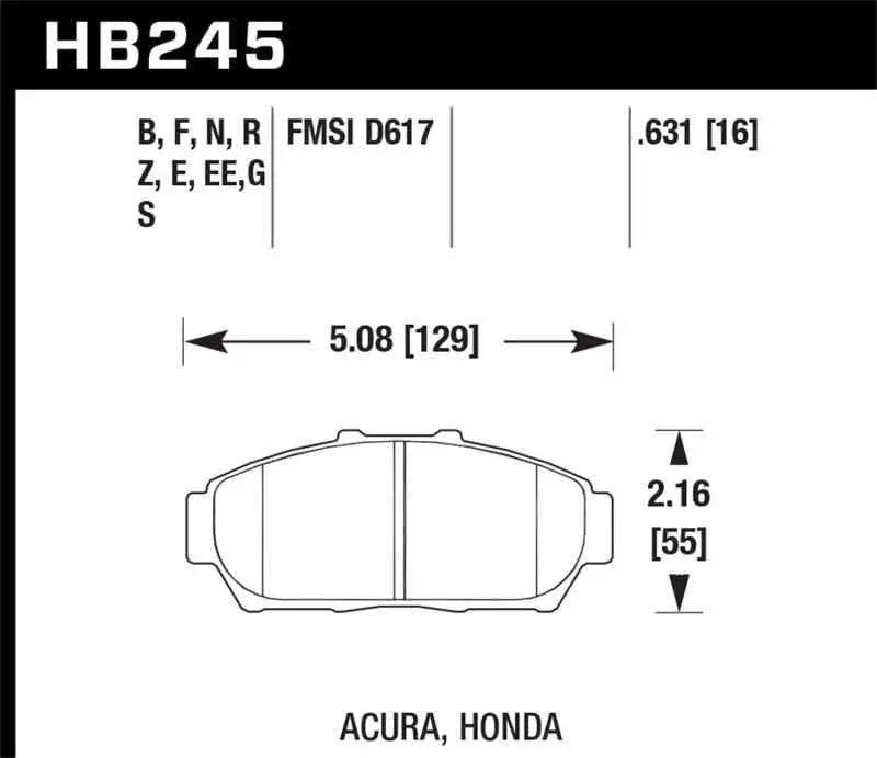 Hawk Performance HB245F.631