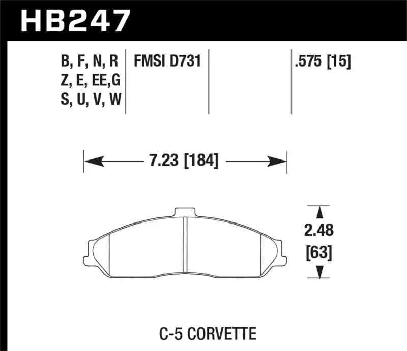 Hawk Performance HB247F.575