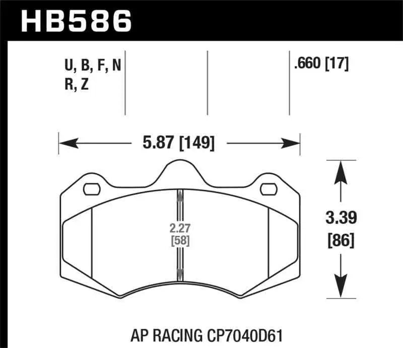 Hawk Performance HB586Z.660