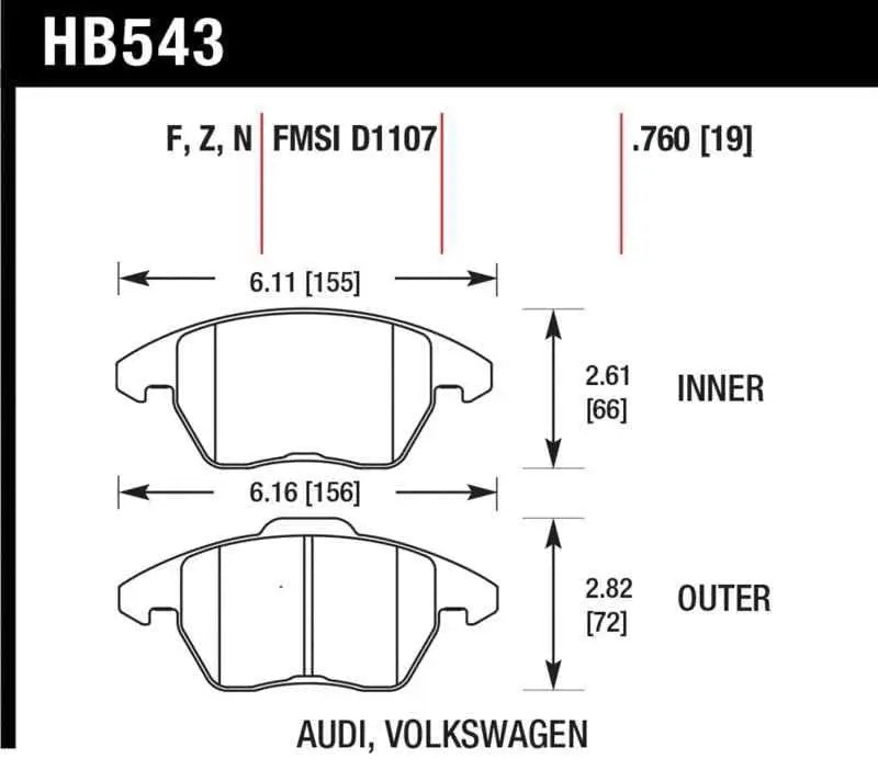 Hawk Performance HB543N.760