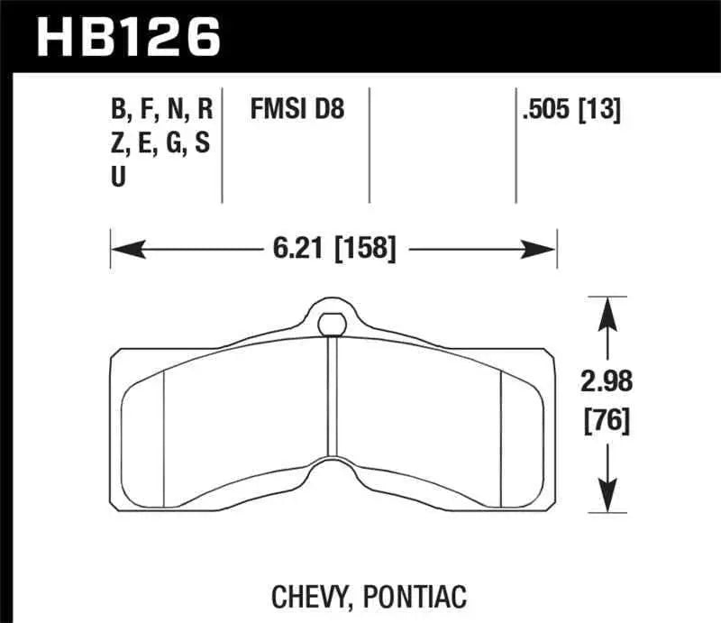 Hawk Performance HB126F.505