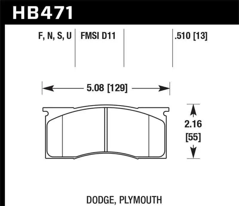 Hawk Performance HB471F.510