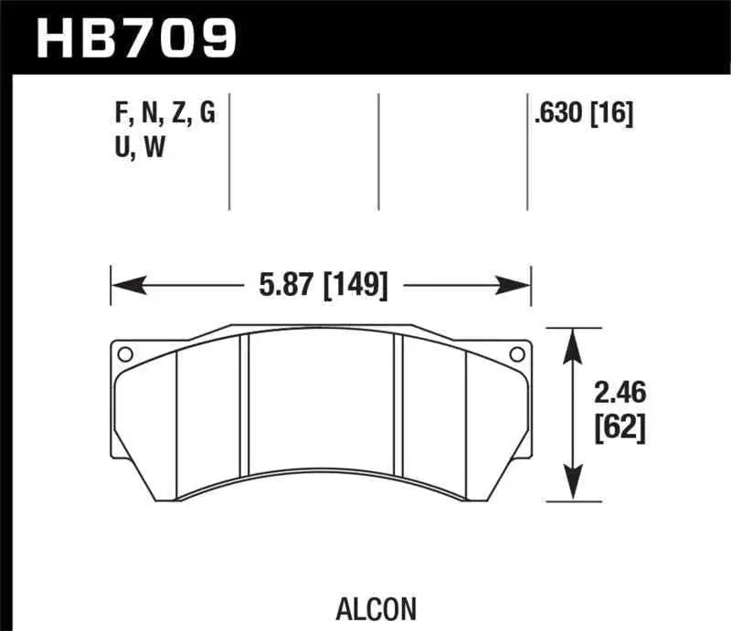 Hawk Performance HB709F.630