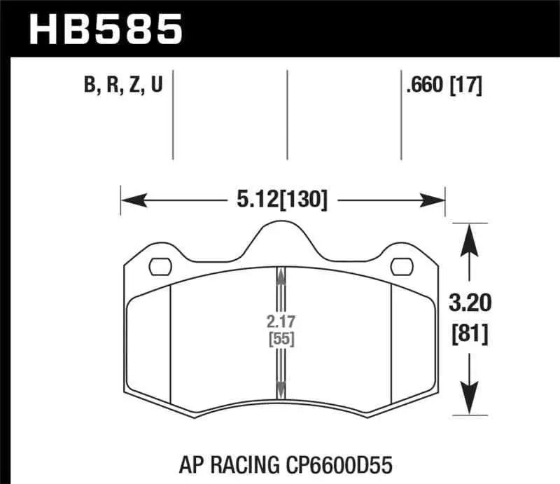 Hawk Performance HB585Z.660