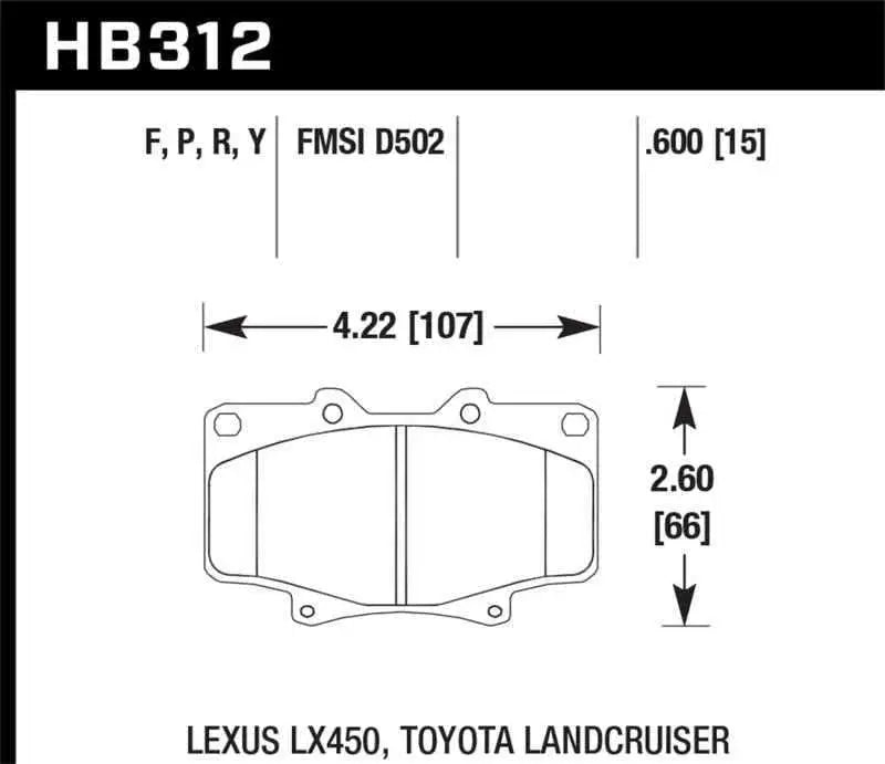 Hawk Performance HB312P.591